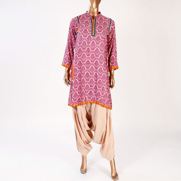 Printed & Emroidered Kurta- 5135