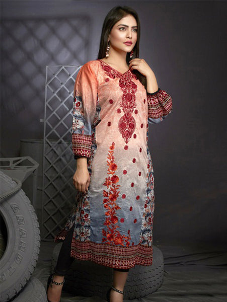 Bashir Ahmad Premium Embroidered Kurtis-PEK-03B