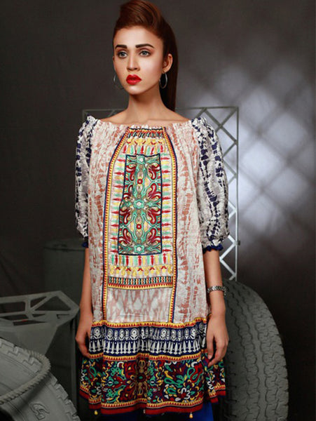 Bashir Ahmad Premium Embroidered Kurtis-  PEK-10B