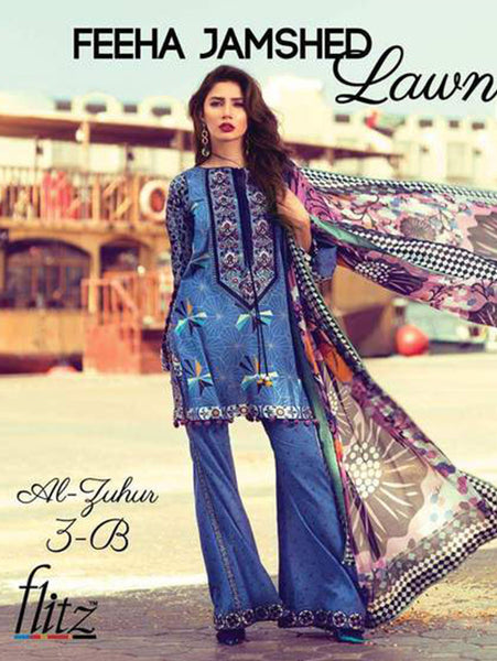 Feeha Jamshed Premium Lawn 2016 Design 3-B