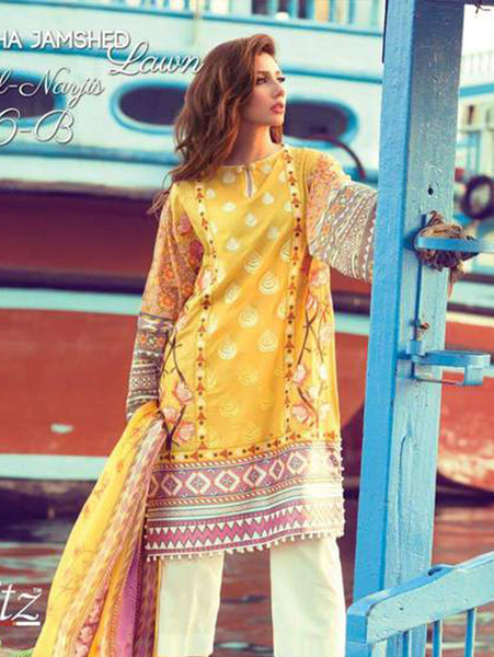 Feeha Jamshed Premium Lawn 2016 Design 6-B