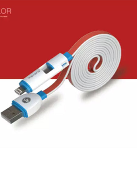 fshang Magic 2 in 1 USB Cable - Red- 3446