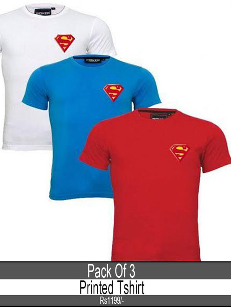 Pack of 3 Printed T-shirts T-shirt-FN-106