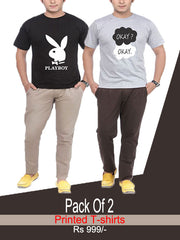 Pack of 2 Printed T-shirts T-shirt-FN-76