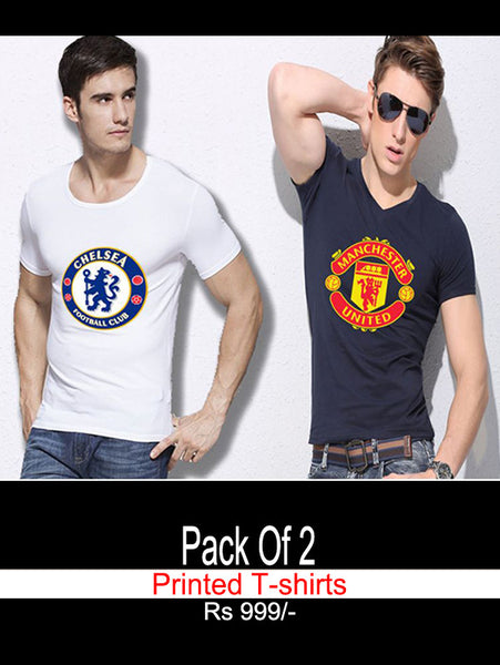 Pack of 2 Printed T-shirts T-shirt-FN-77