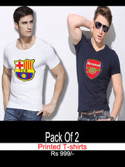 Pack of 2 Printed T-shirts T-shirt-FN-78