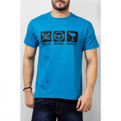 Men's  Light Blue T-Shirt - FZ-19