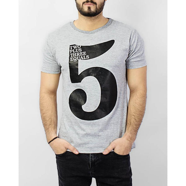 Men's 5 Gray Style T-shirt- FZ-65