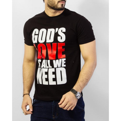 Men's God Love T-shirt- FZ-91