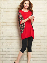 CASUAL HOLIDAY TOPS  Red G-41