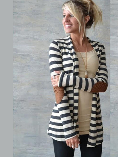 Women Long Sleeve Gray Cardigan -Gg-50