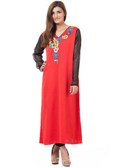 Naureen Shah Red - Silk - Stitched Shirt for Women-NH-08