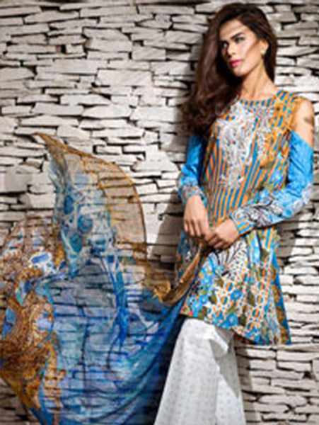 Cross Stitch Eid Lawn Collection-Cross Stitch 08