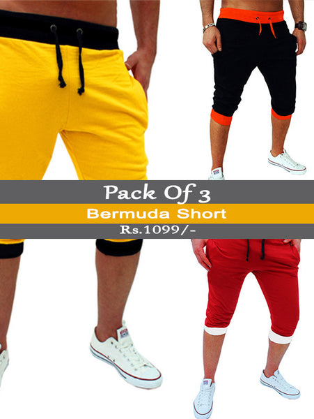 Pack of 3 Mens Bermuda Short-RT02