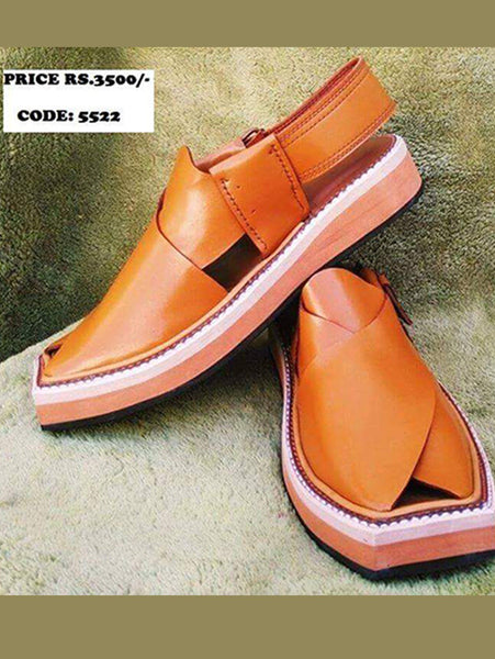 Runway- The Handmade Peshawari Chappal (100% Leather)-5522