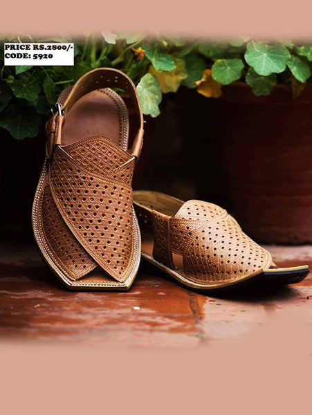 Runway- The Handmade Peshawari Chappal (100% Leather)-5920