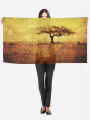 SAD TREE DIGITAL SCARVE WH-14