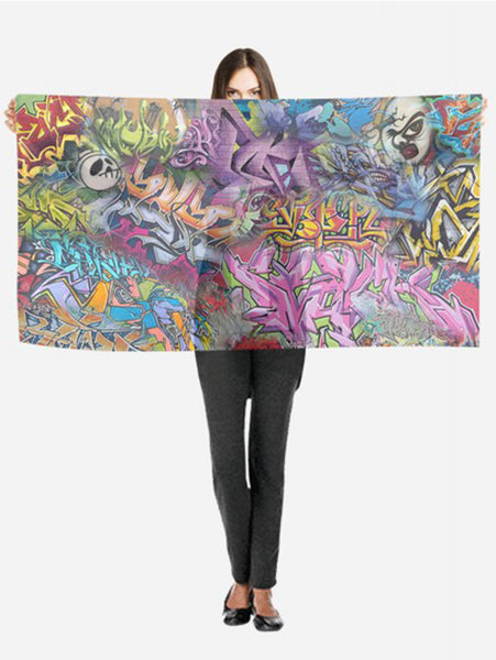 STREET ART DIGITAL SCARVE WH-18