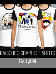 PACK OF 3 GRAPHIC T-SHIRTS - TWH-14