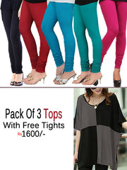 Pack Of 3 tops With Free Tights - VDTX-59