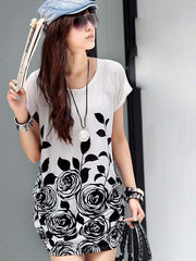 White & Black Printed Pattern Top - VDTX-72