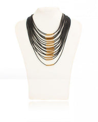 Afreen's Collection Black Metal Statement Necklace AC-4
