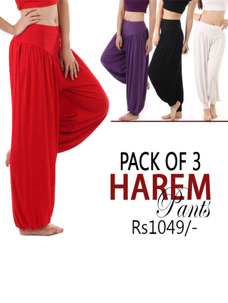 Pack of 3 Harem Pants - GF-P3H