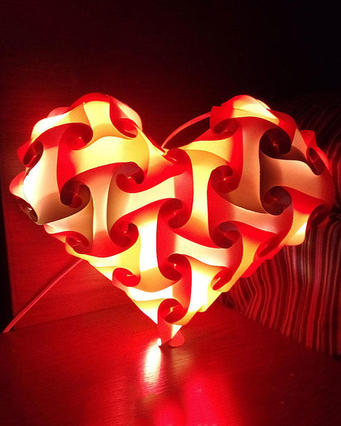 Radiant Lamps Sweet Heart Lamp - Red and White RL-08