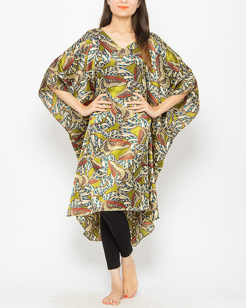 Valerie Mehendi Printed Short Caftan for Women CAF 148-va-114