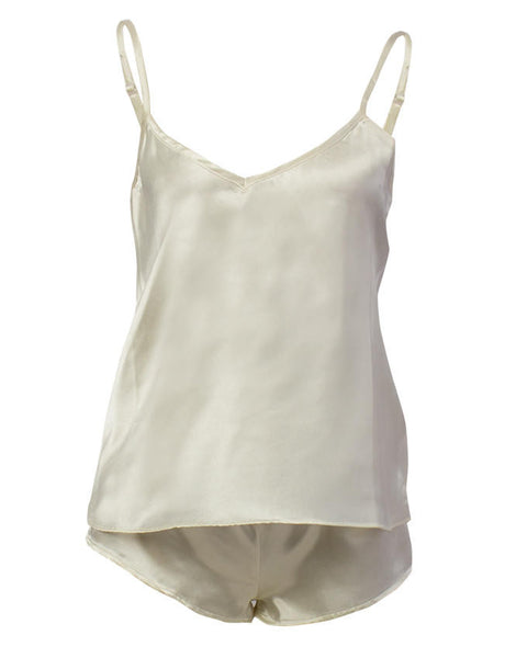 Valerie Valerie White Satin Cami Set-va-130